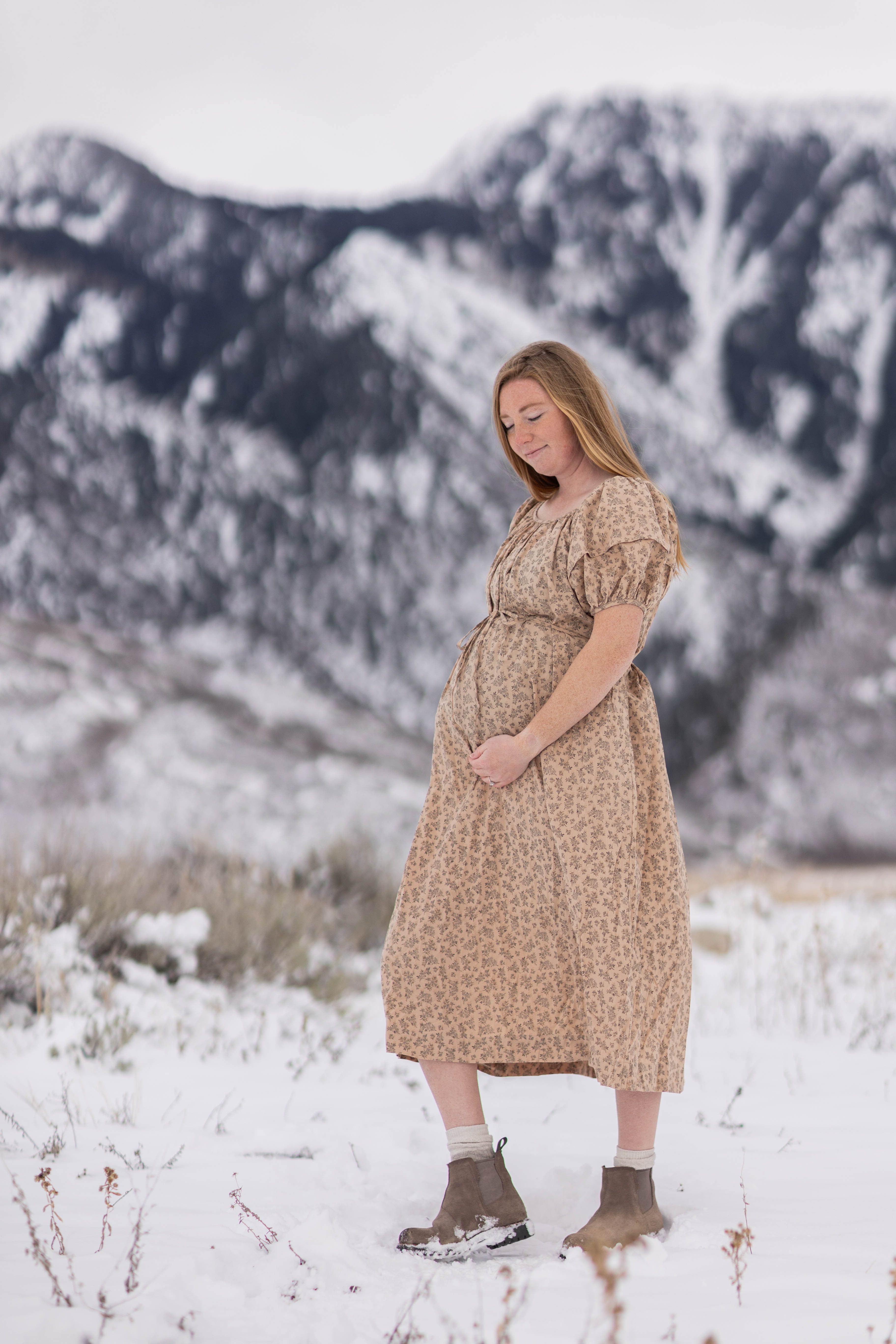 Dawn dress--tan